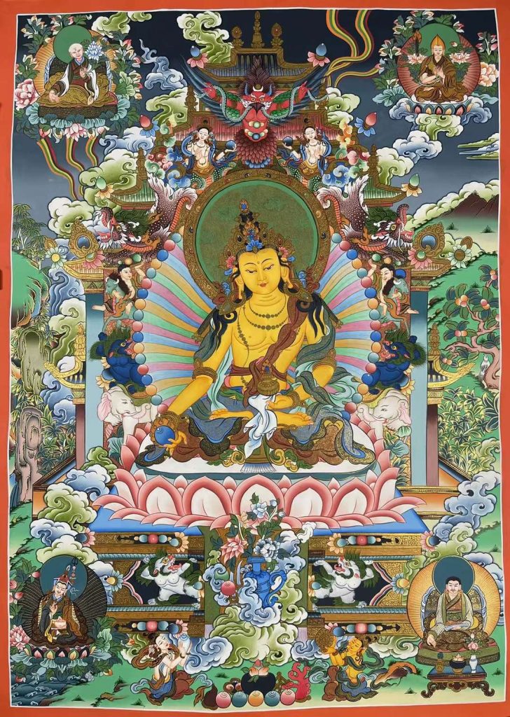 编号160-904948：彩绘唐卡-地藏王菩萨（75*55CM左右）
