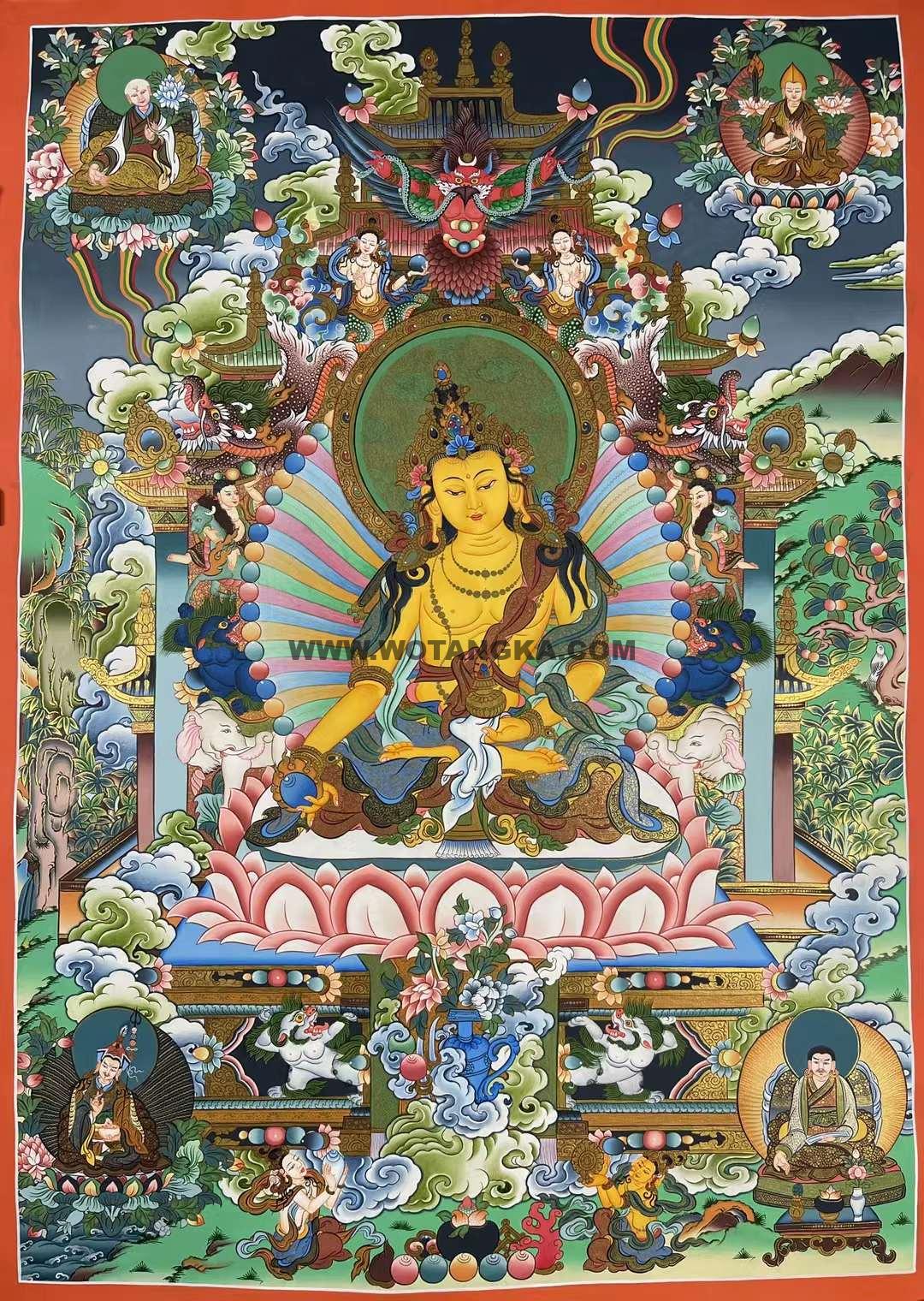 编号160-904948:彩绘唐卡-地藏王菩萨(75*55CM左右)