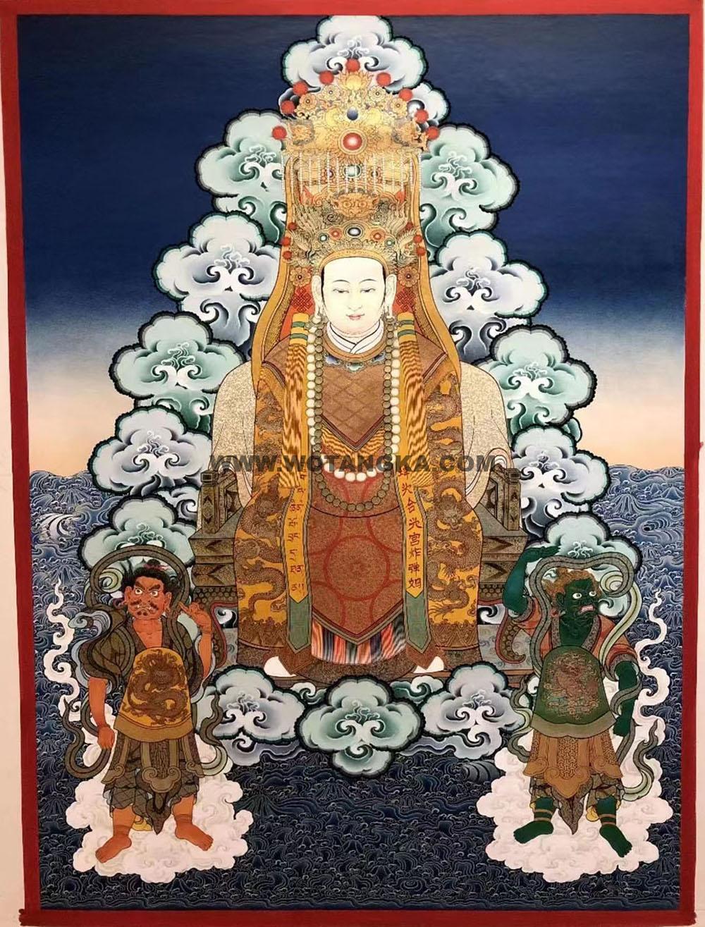 编号188-460125:彩绘唐卡-圣母·妈祖(70*50CM左右)