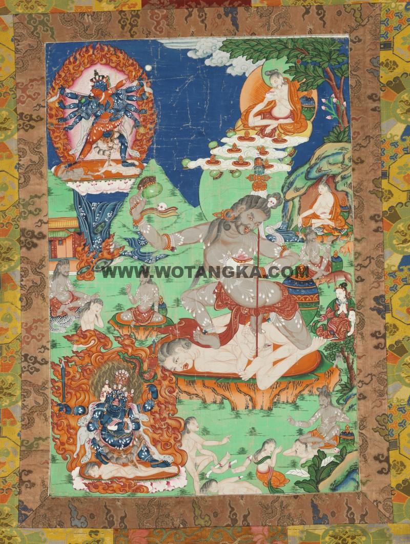 沃唐卡编号AC44933：黑行者