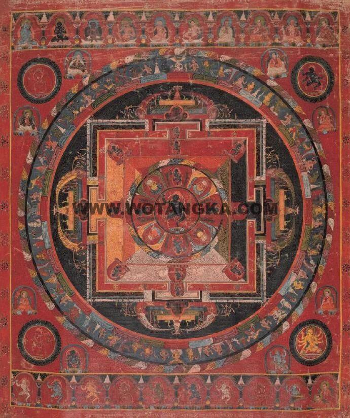 沃唐卡编号AC50715:金刚无我佛母曼陀罗