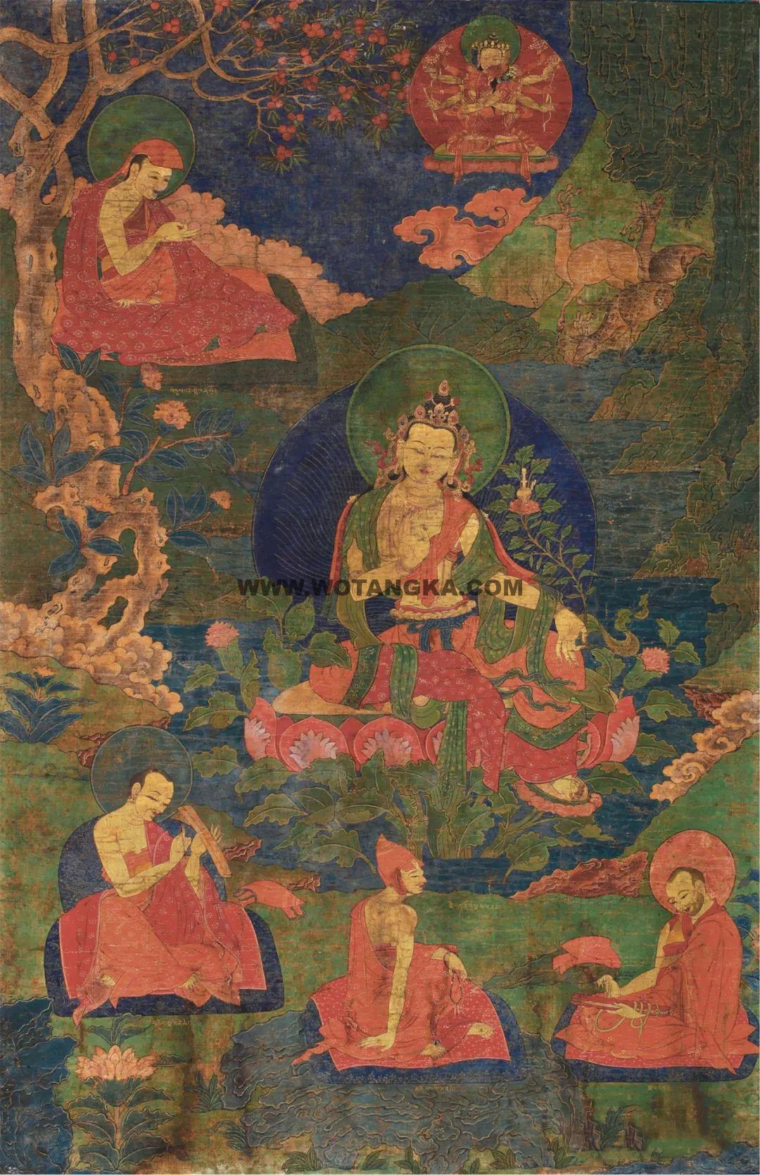沃唐卡编号AC53010:弥勒菩萨