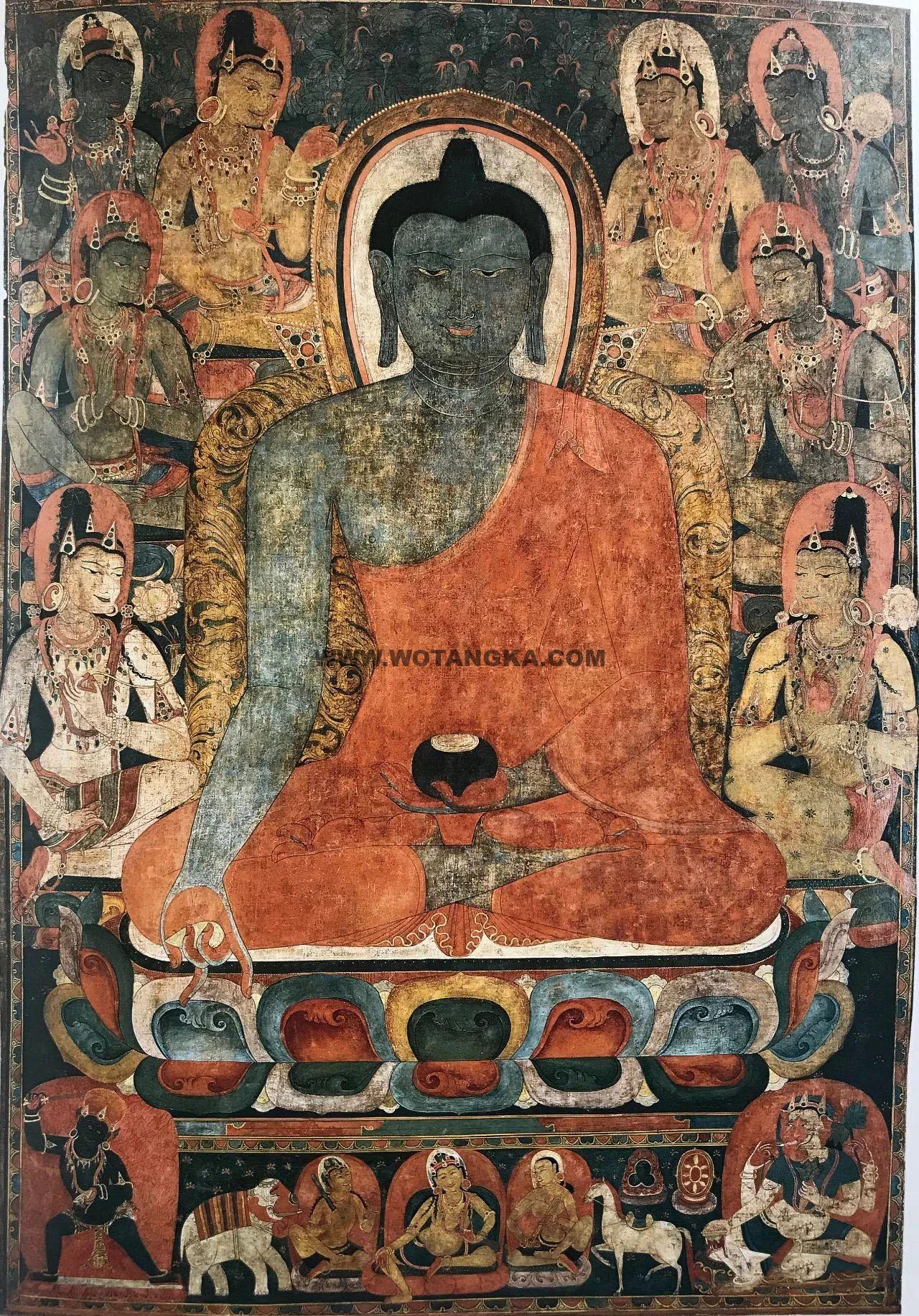 沃唐卡编号AC69497:药师佛