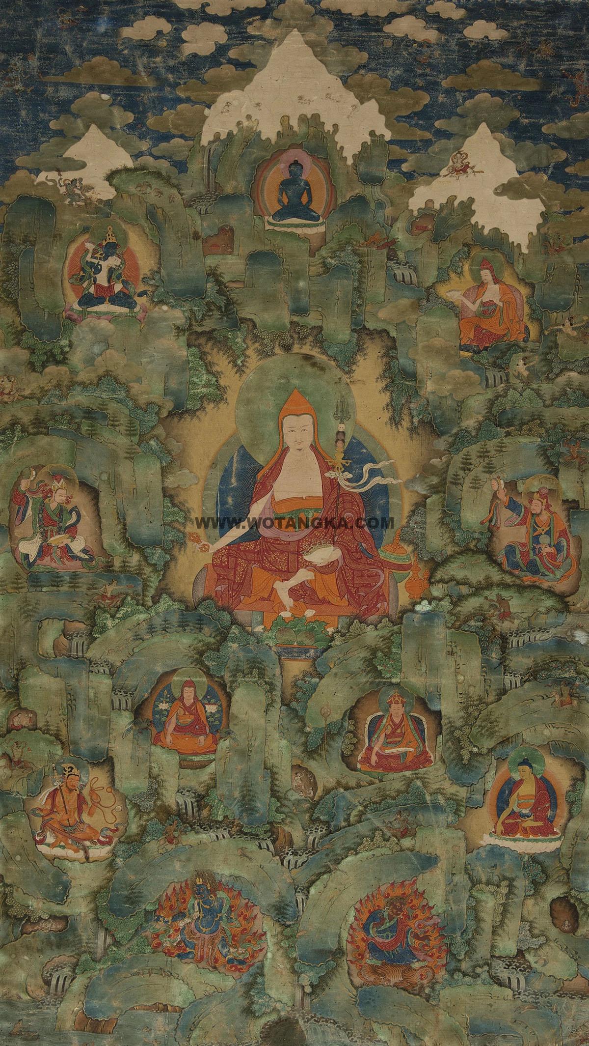 沃唐卡编号AC70958：莲师八变