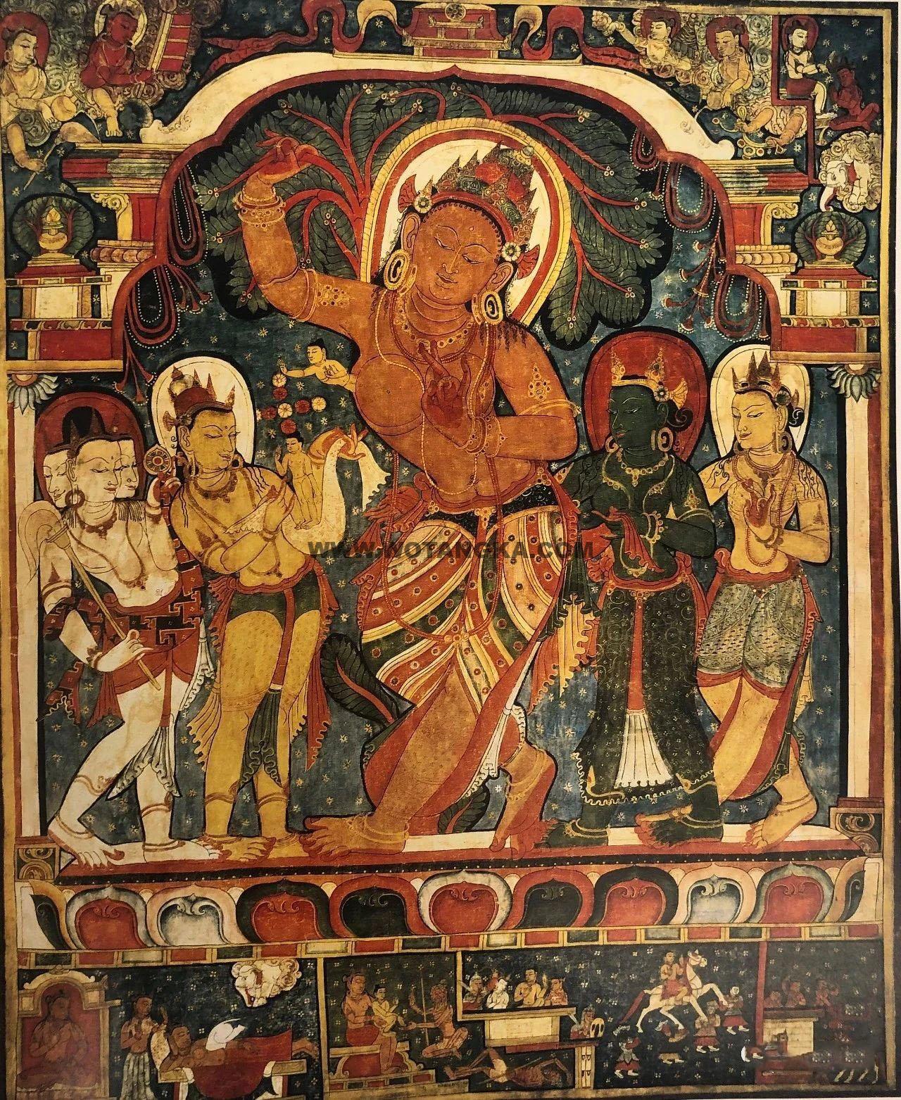 沃唐卡编号AC73267:摩耶夫人诞佛图