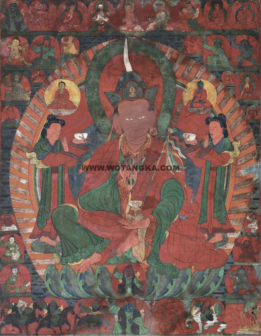 沃唐卡编号AC80412：莲花生大士