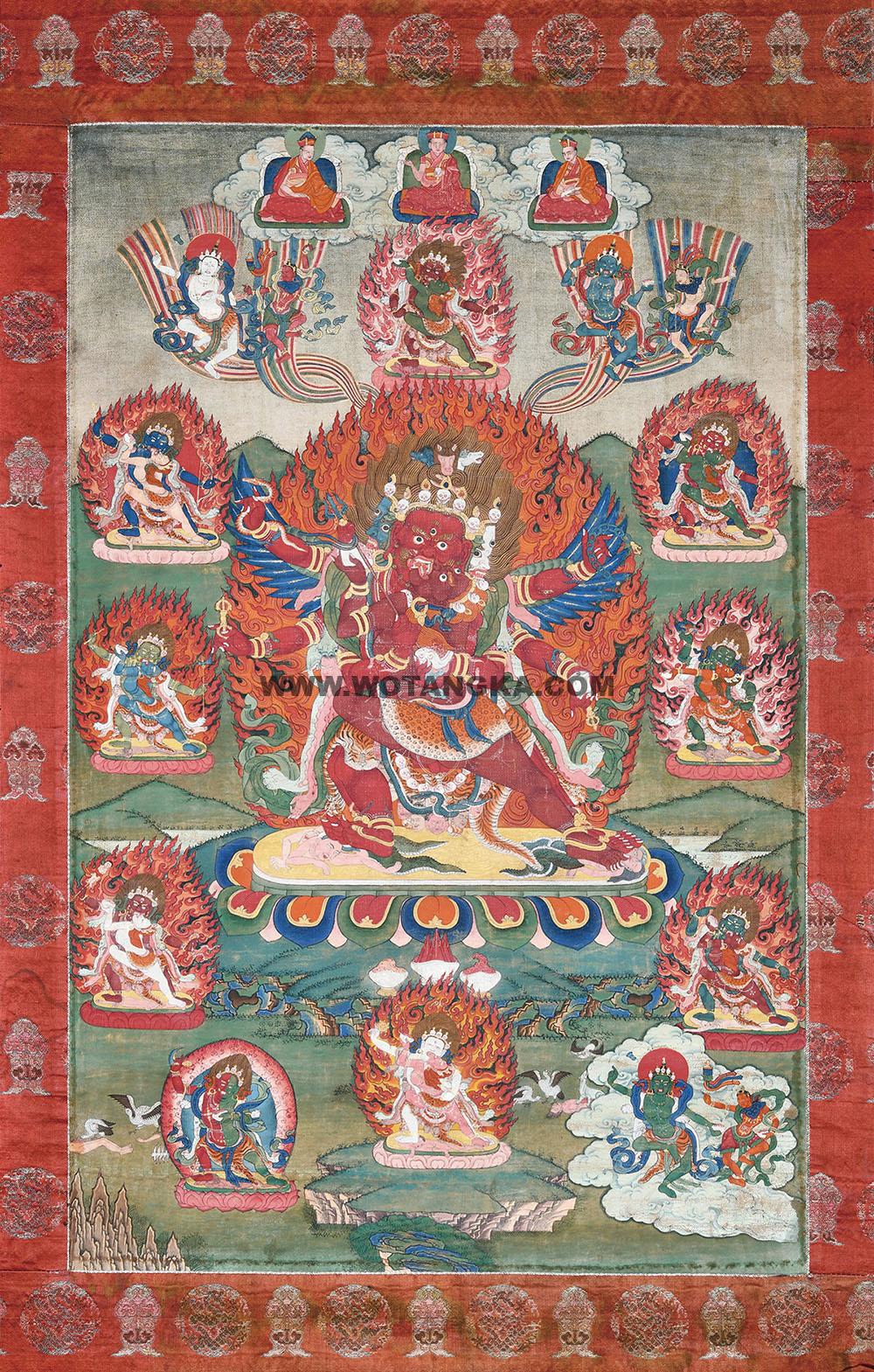 沃唐卡编号AC83138:密相马头明王