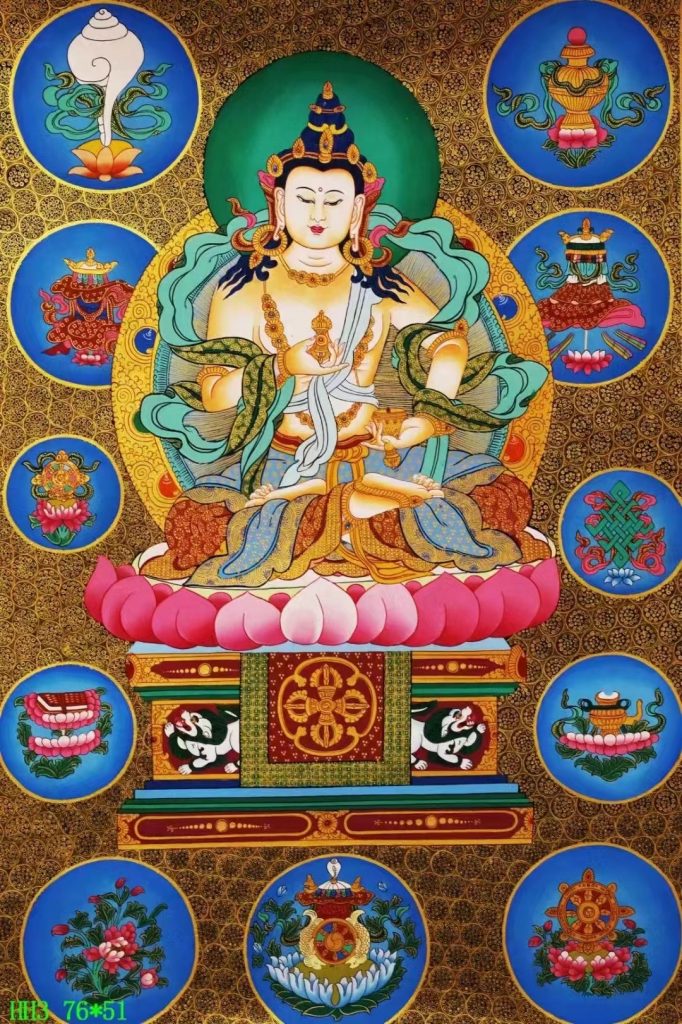 编号138-391785：彩绘唐卡-金刚萨埵（76*51CM左右）