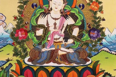 编号138-498687：彩绘唐卡-金刚萨埵（51*38CM左右）