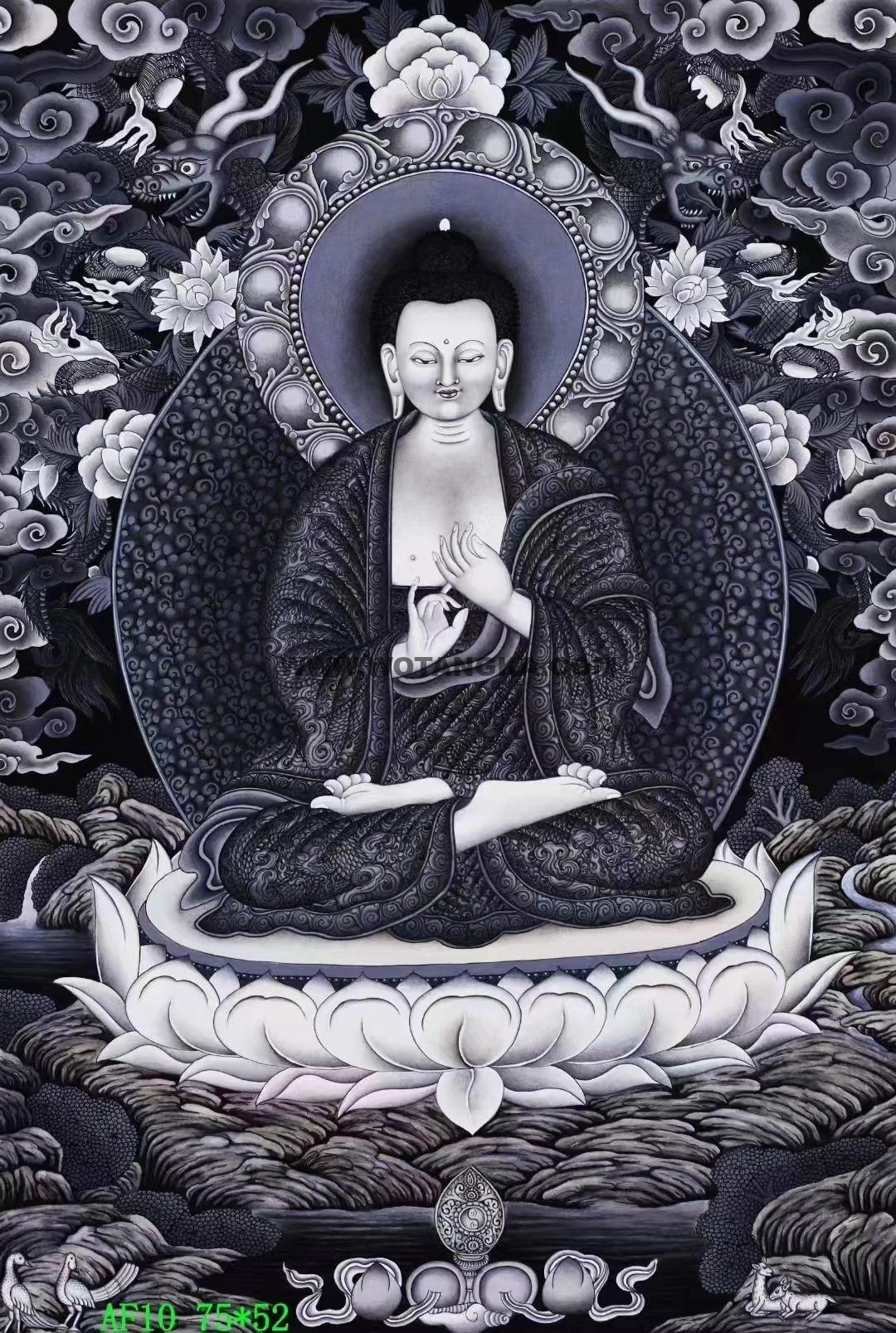 编号138-694359：彩绘唐卡-大日如来（75*52CM左右）