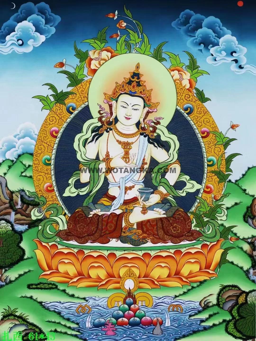 编号138-809685:彩绘唐卡-金刚萨埵(61*43CM左右)