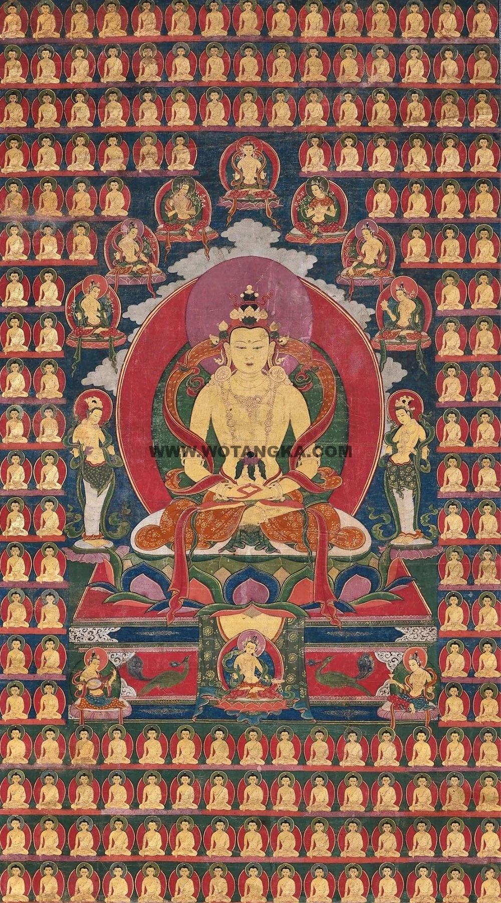 沃唐卡编号AC68920：无量寿佛