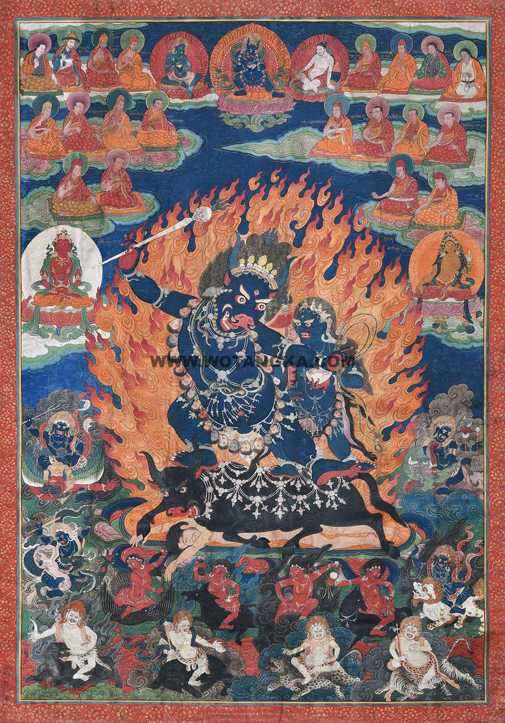 沃唐卡编号AC91938：外修降阎魔尊