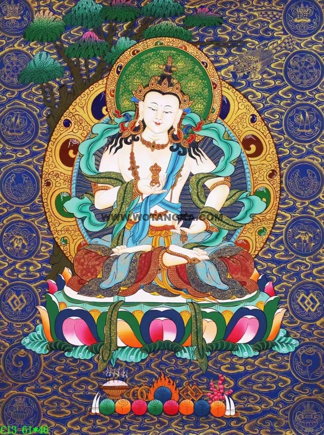 编号138-141338:彩绘唐卡-金刚萨埵(61*46CM左右)