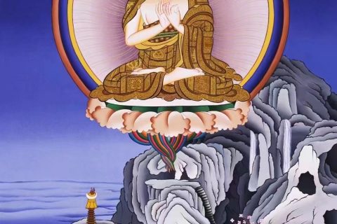 编号138-247778：彩绘唐卡-大日如来（61*45CM左右）