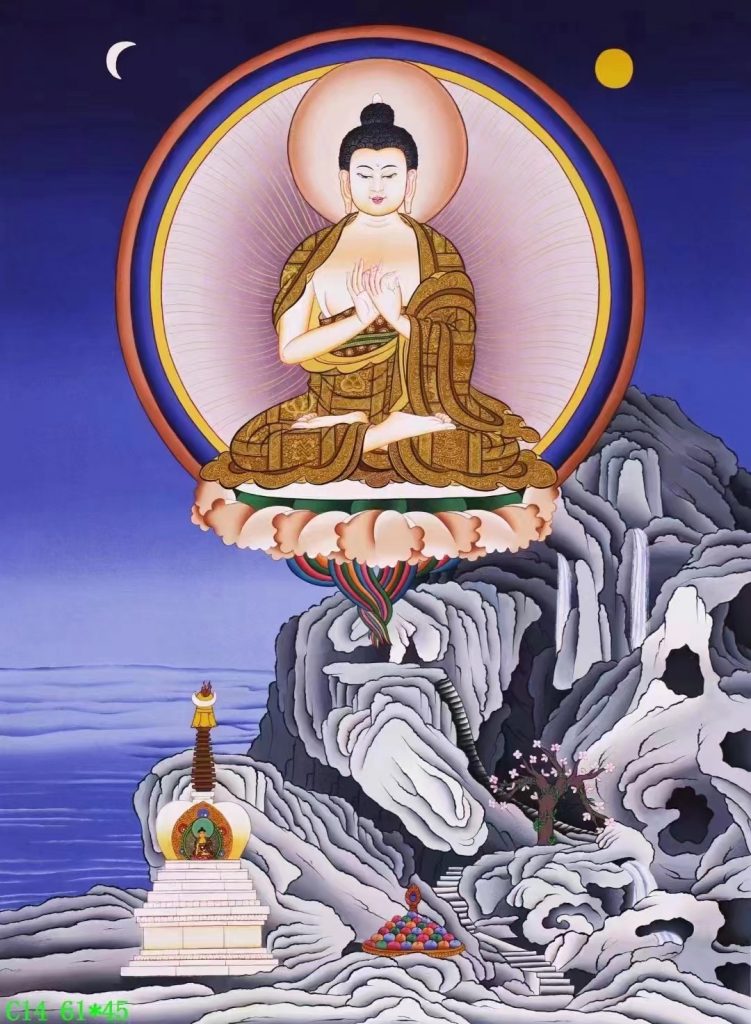 编号138-247778：彩绘唐卡-大日如来（61*45CM左右）