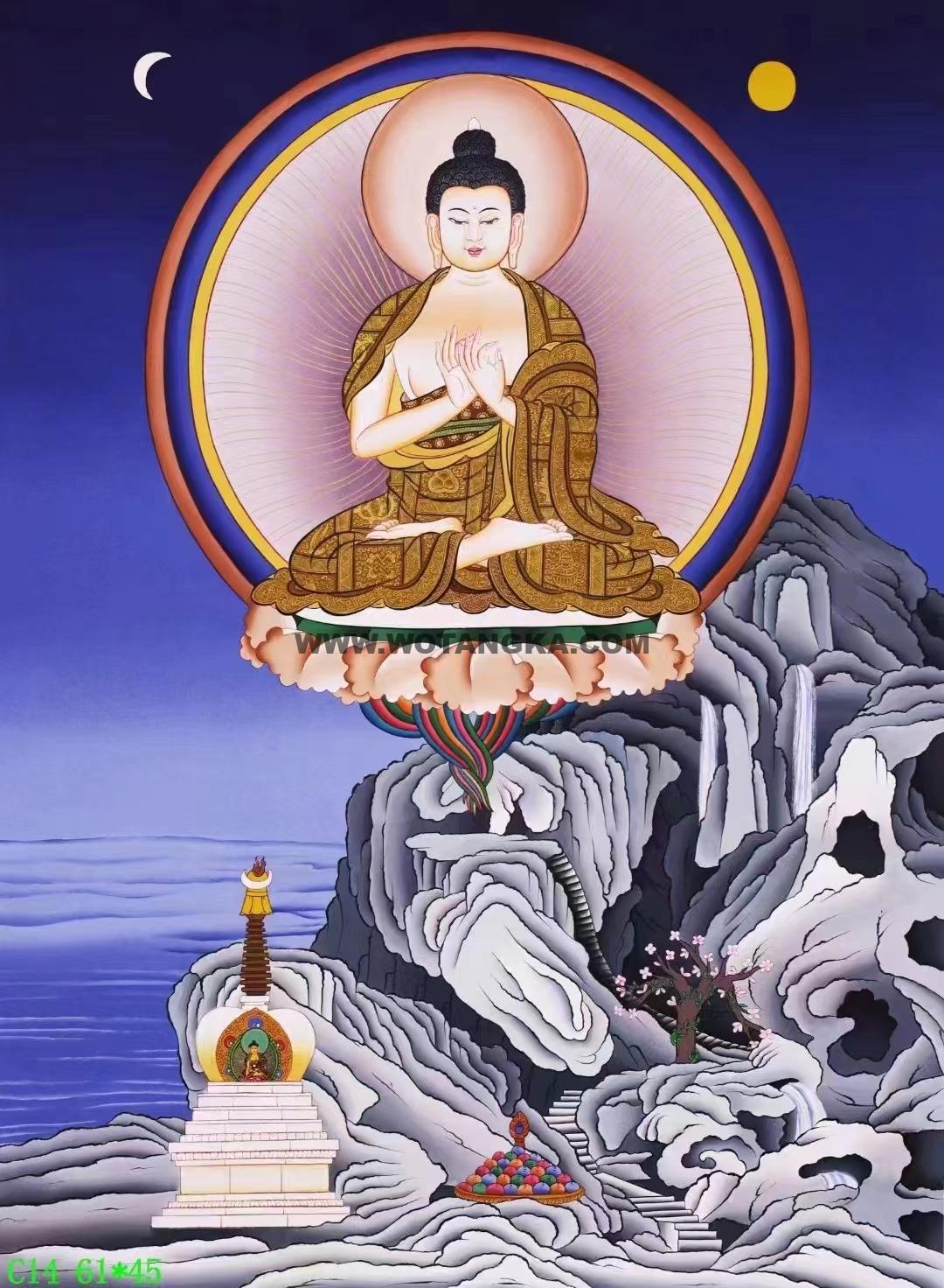 编号138-247778:彩绘唐卡-大日如来(61*45CM左右)