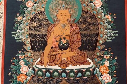 编号188-159537：彩绘唐卡-释迦牟尼佛（70*50CM左右）