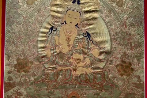 编号188-228094：黄金唐卡-金刚萨埵（60*45CM左右）
