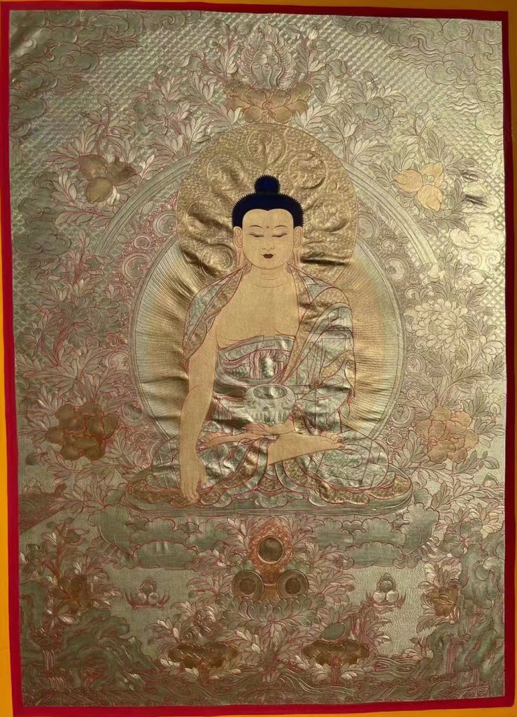 编号188-392210：黄金唐卡-释迦牟尼佛（60*45CM左右）