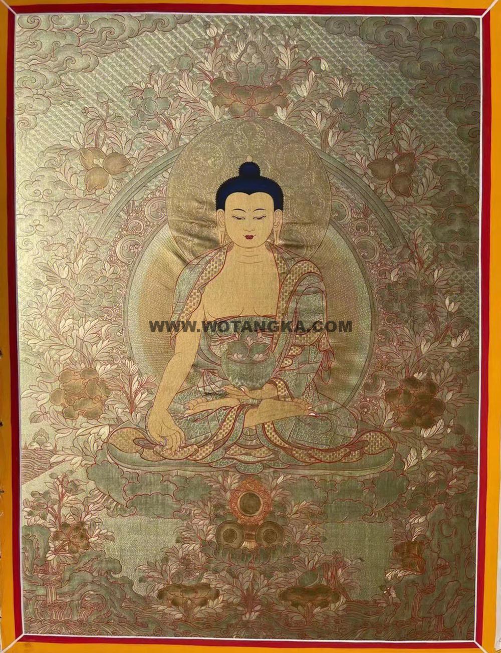 编号188-691072:黄金唐卡-药师佛(60*45CM左右)