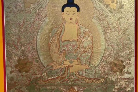 编号188-722614：黄金唐卡-阿弥陀佛（60*45CM左右）