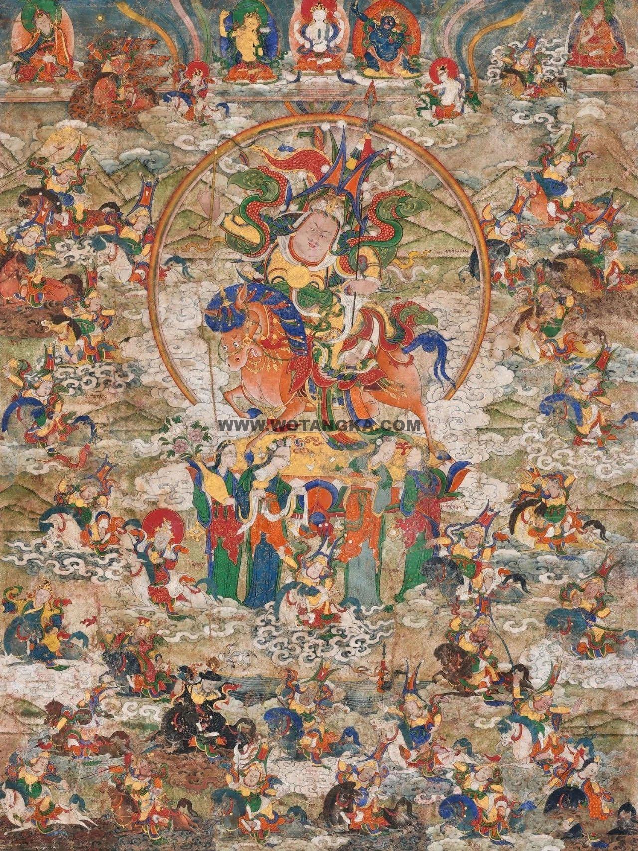 沃唐卡编号AC32658:格萨尔王