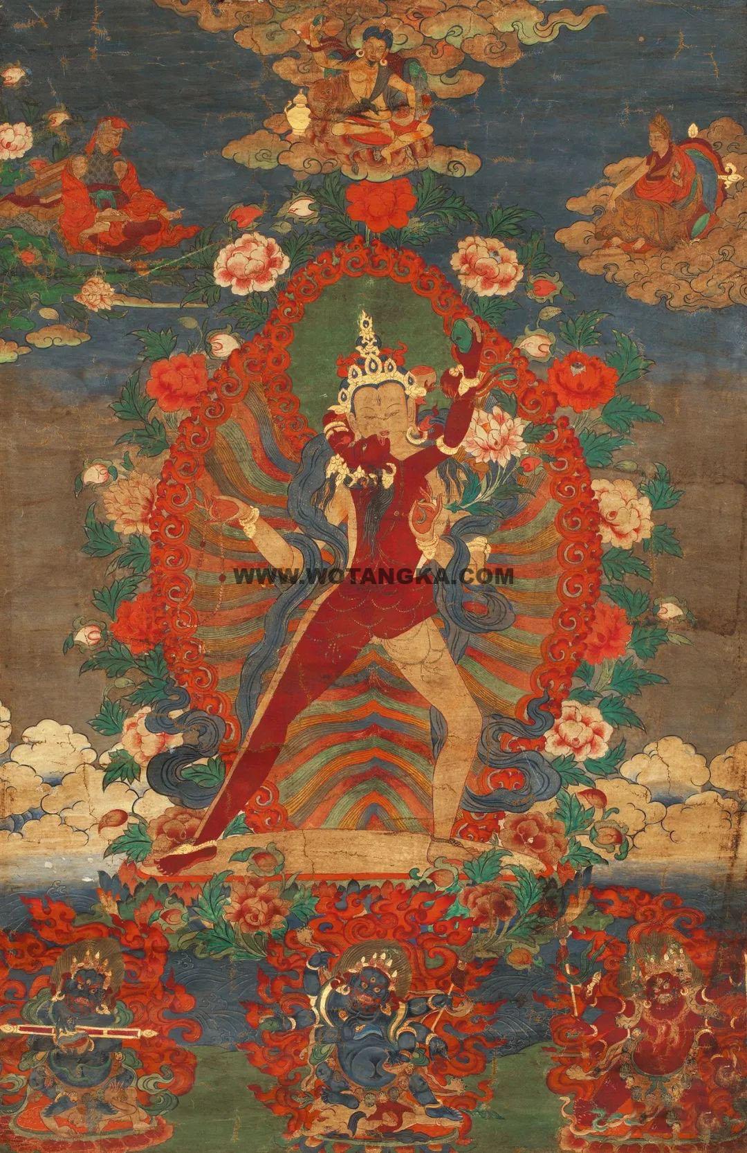 沃唐卡编号AC42759:佛海观世音