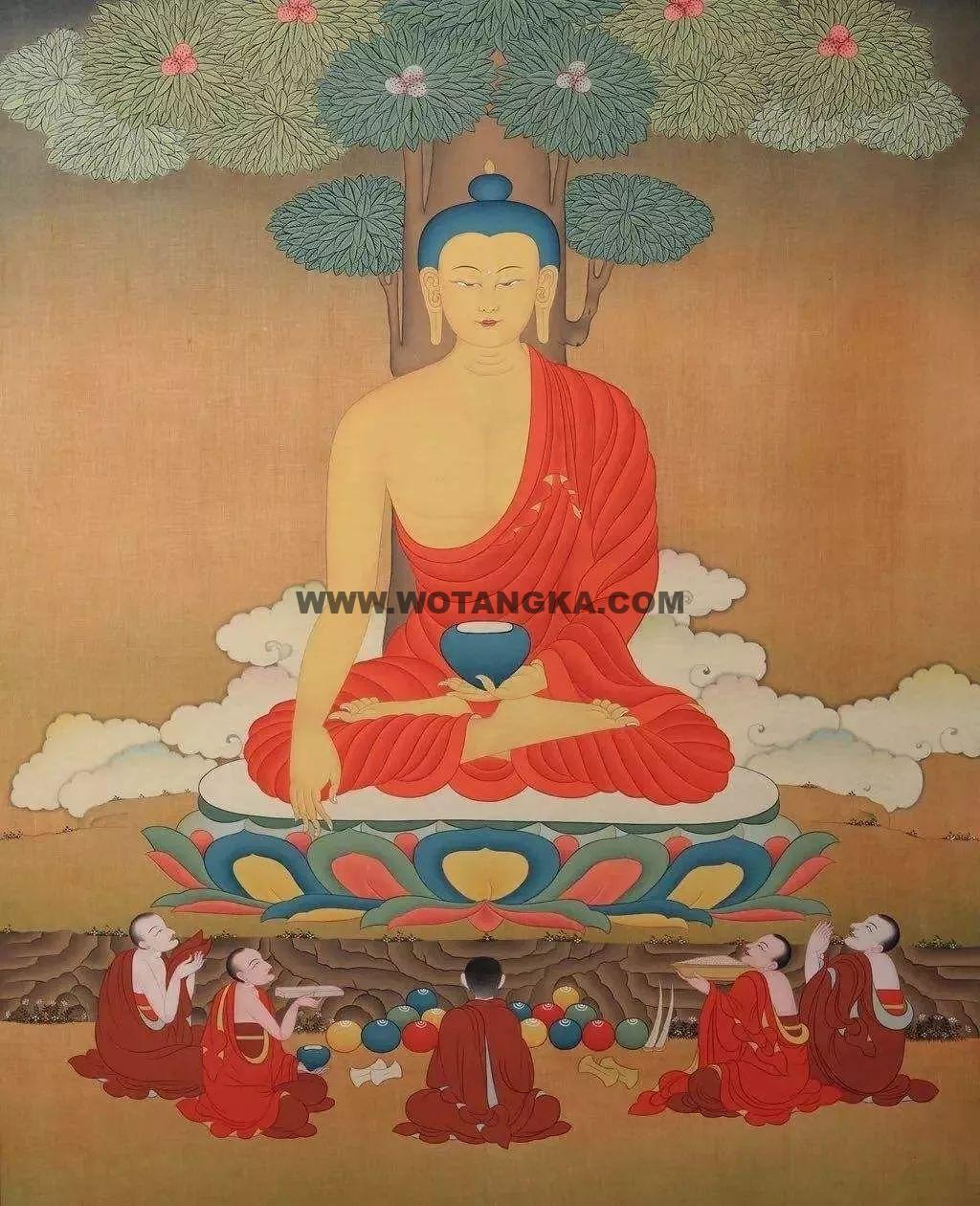 沃唐卡编号AC20192：释迦牟尼佛