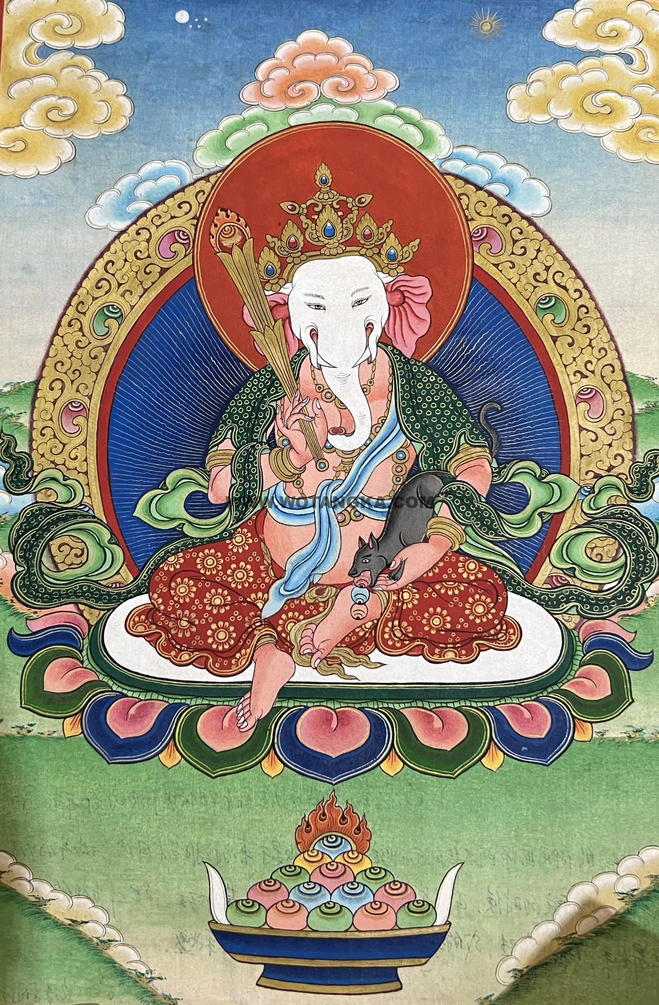 沃唐卡编号AC21090：象鼻天