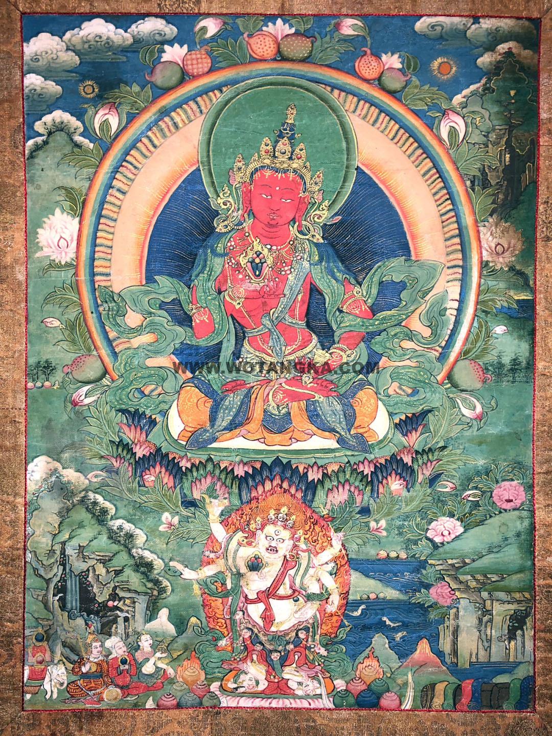 沃唐卡编号AC22631：长寿佛