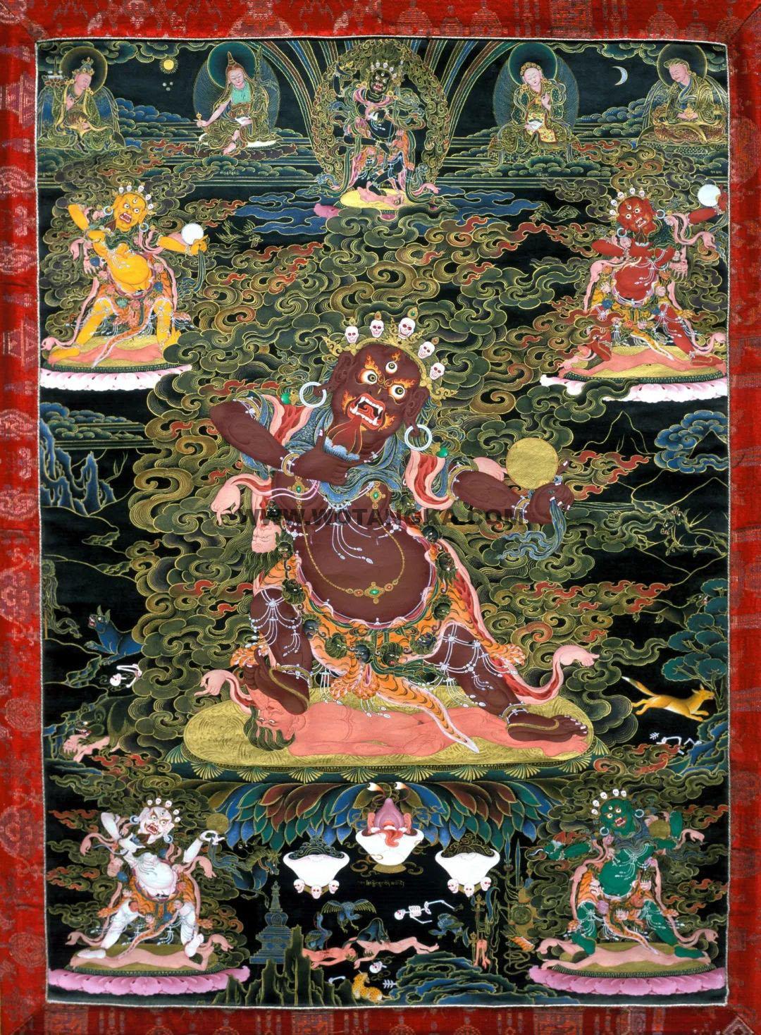 沃唐卡编号AC24486：寒林天女