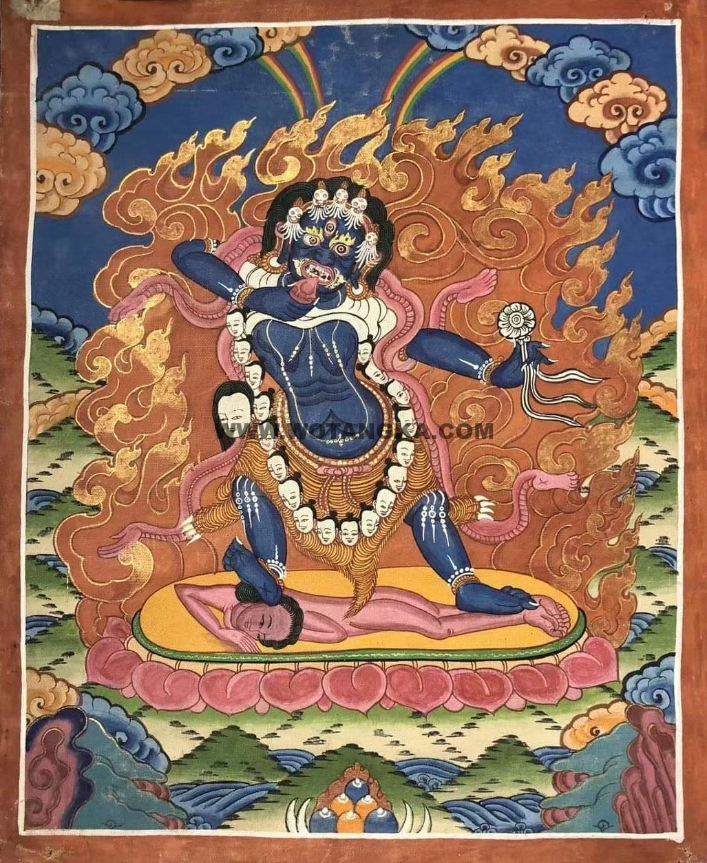 沃唐卡编号AC27335:寒林天女