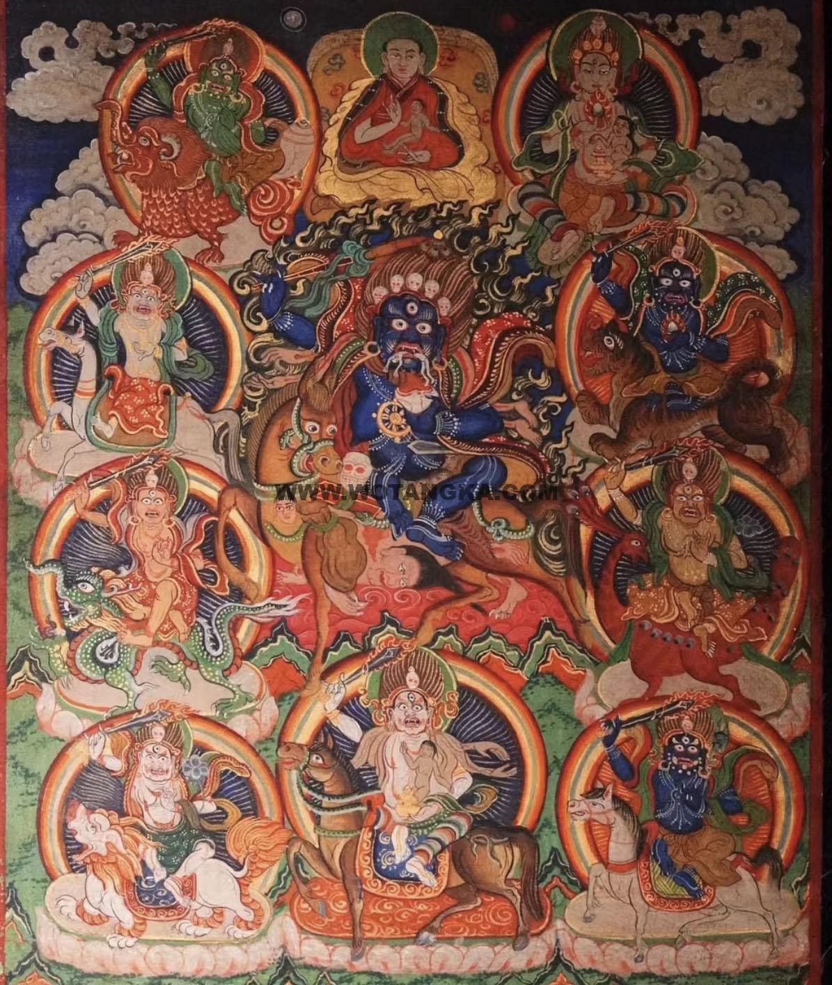 沃唐卡编号AC32320:吉祥天母
