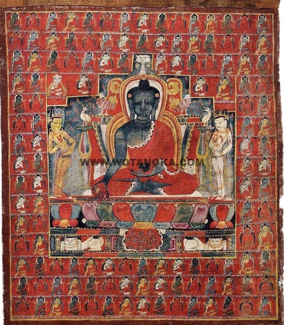 沃唐卡编号AC34702:药师佛