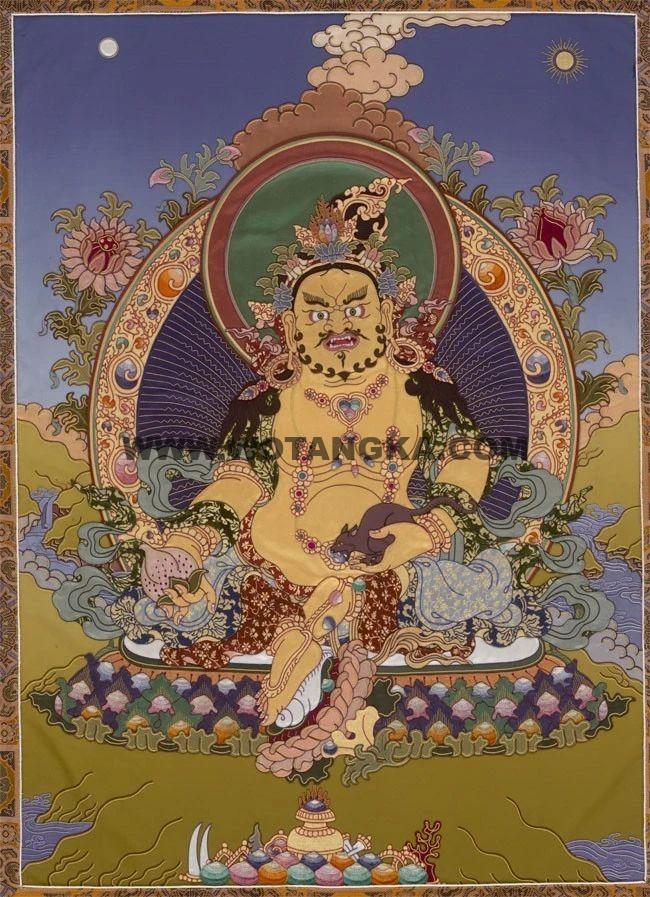 沃唐卡编号AC43308：黄财神