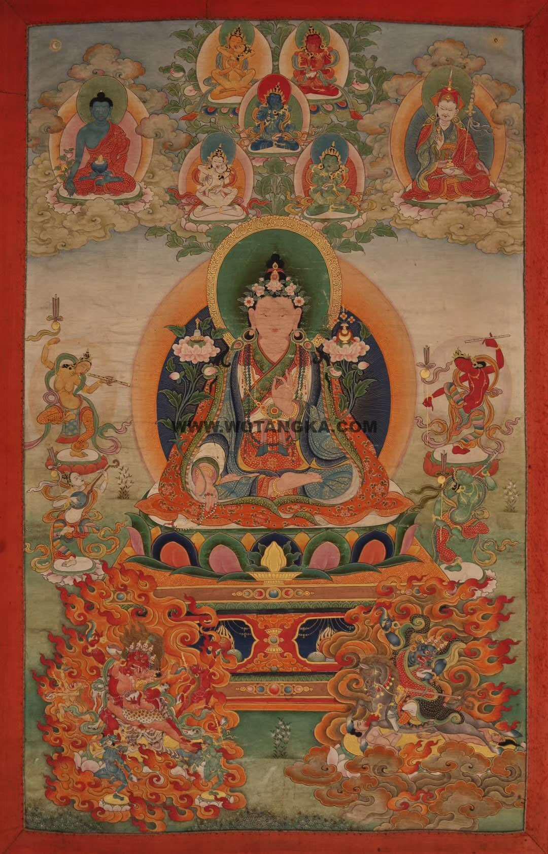 沃唐卡编号AC44295:宇妥宁提观修