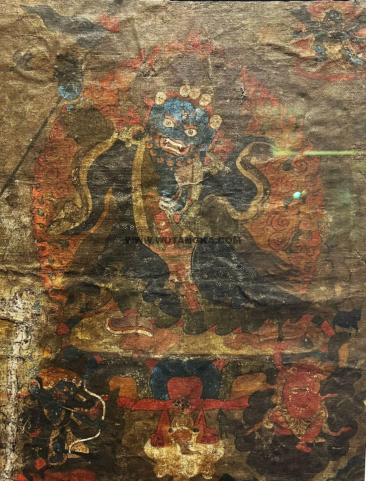 沃唐卡编号AC45838：玛囊怙主