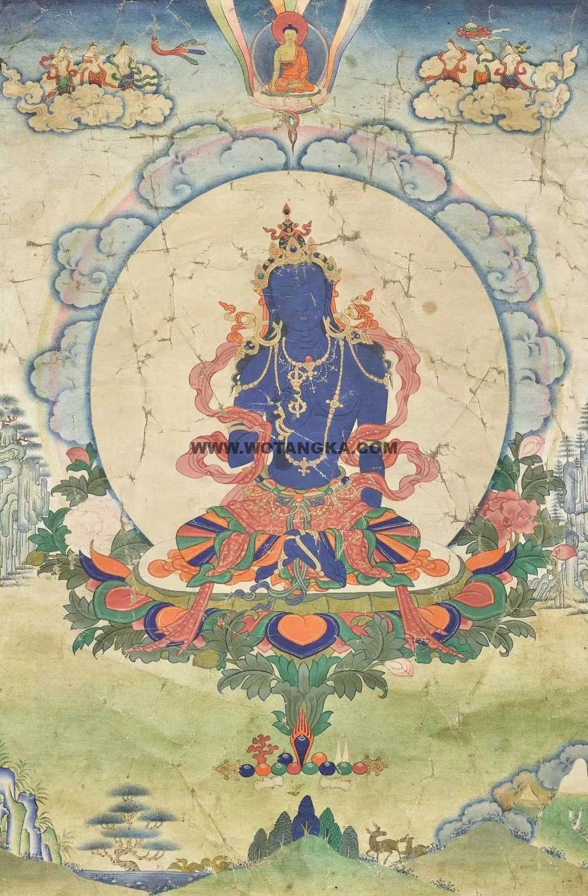 沃唐卡编号AC54723:金刚手菩萨