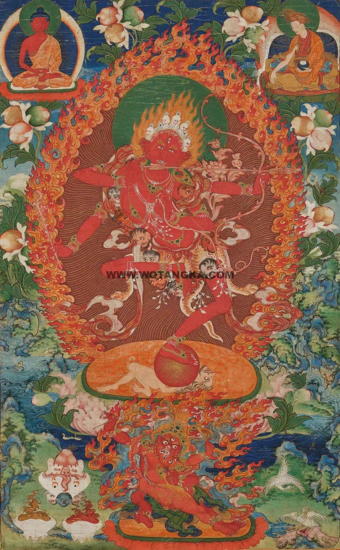 沃唐卡编号AC62233:智行佛母
