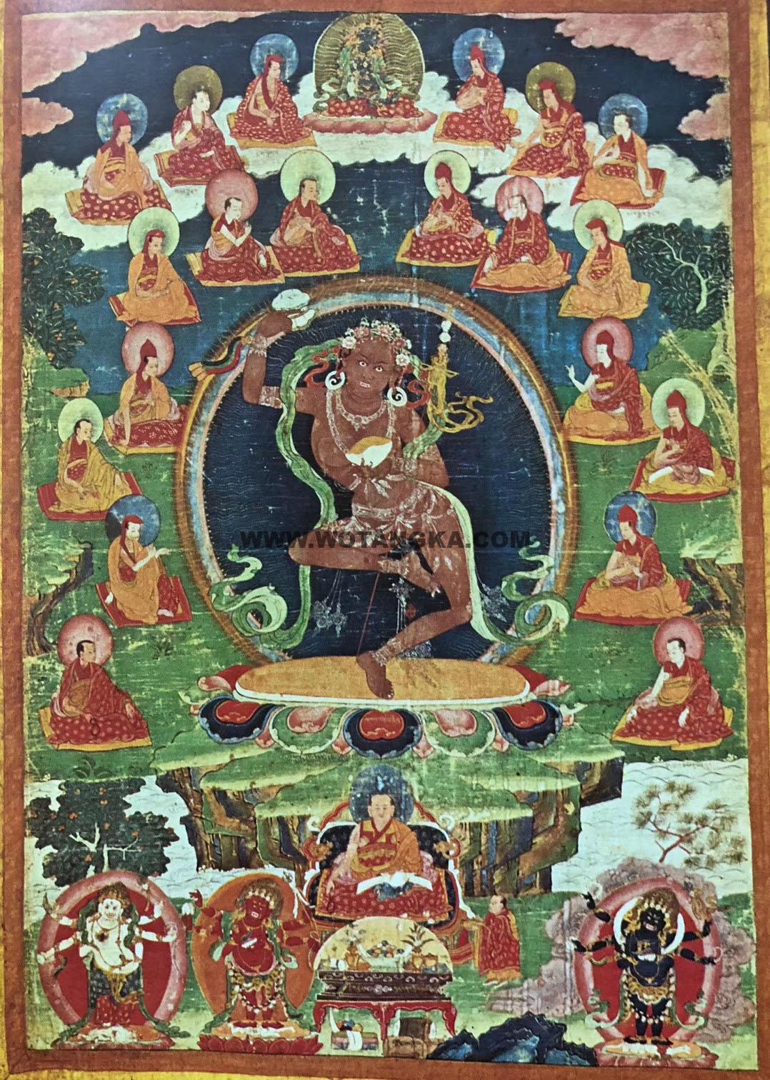 沃唐卡编号AC66488：金刚亥母