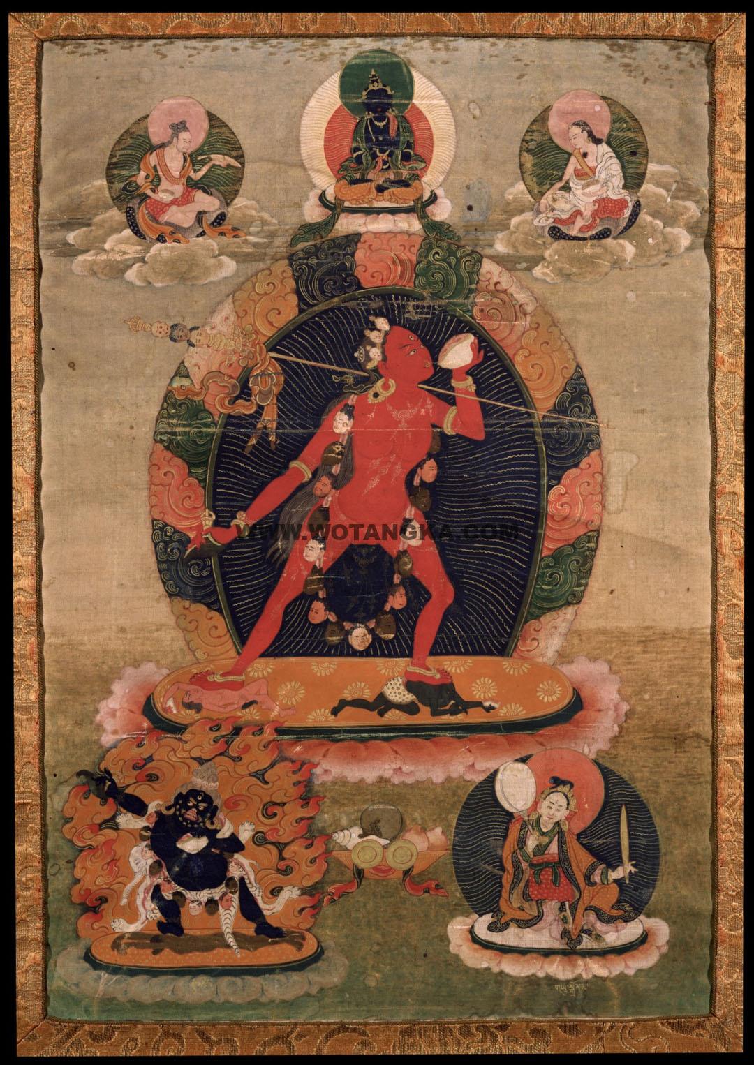 沃唐卡编号AC70043：那若空行母