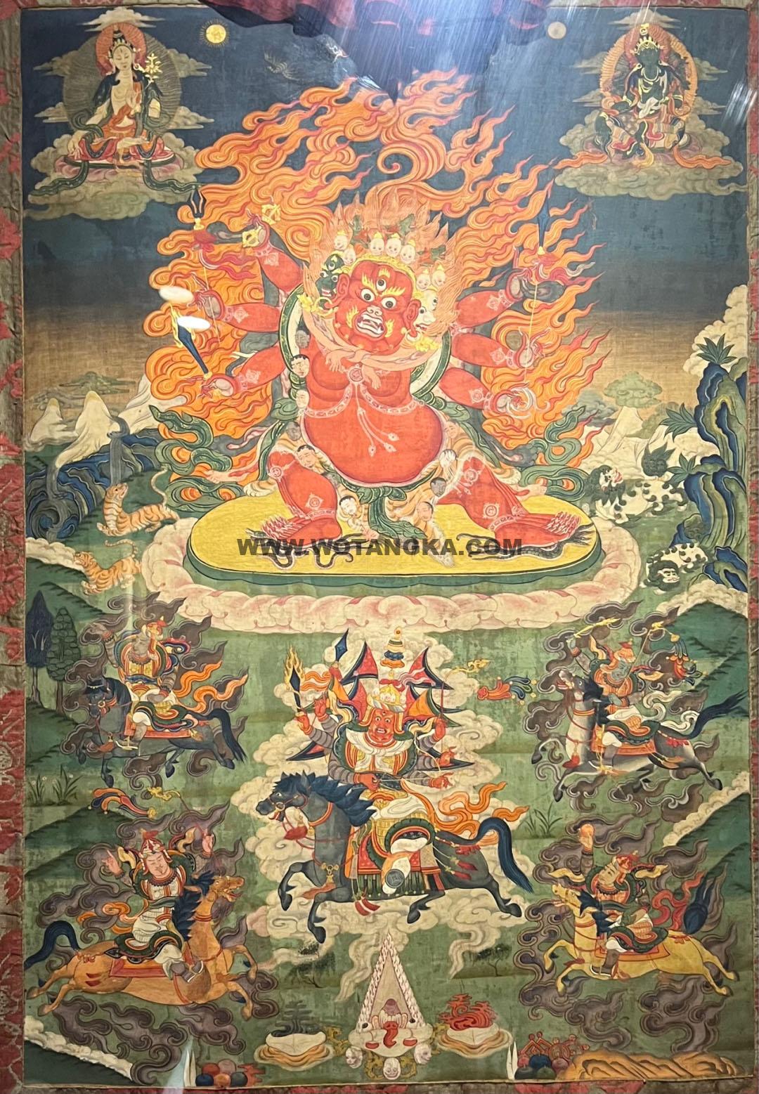 沃唐卡编号AC70452： 马头明王