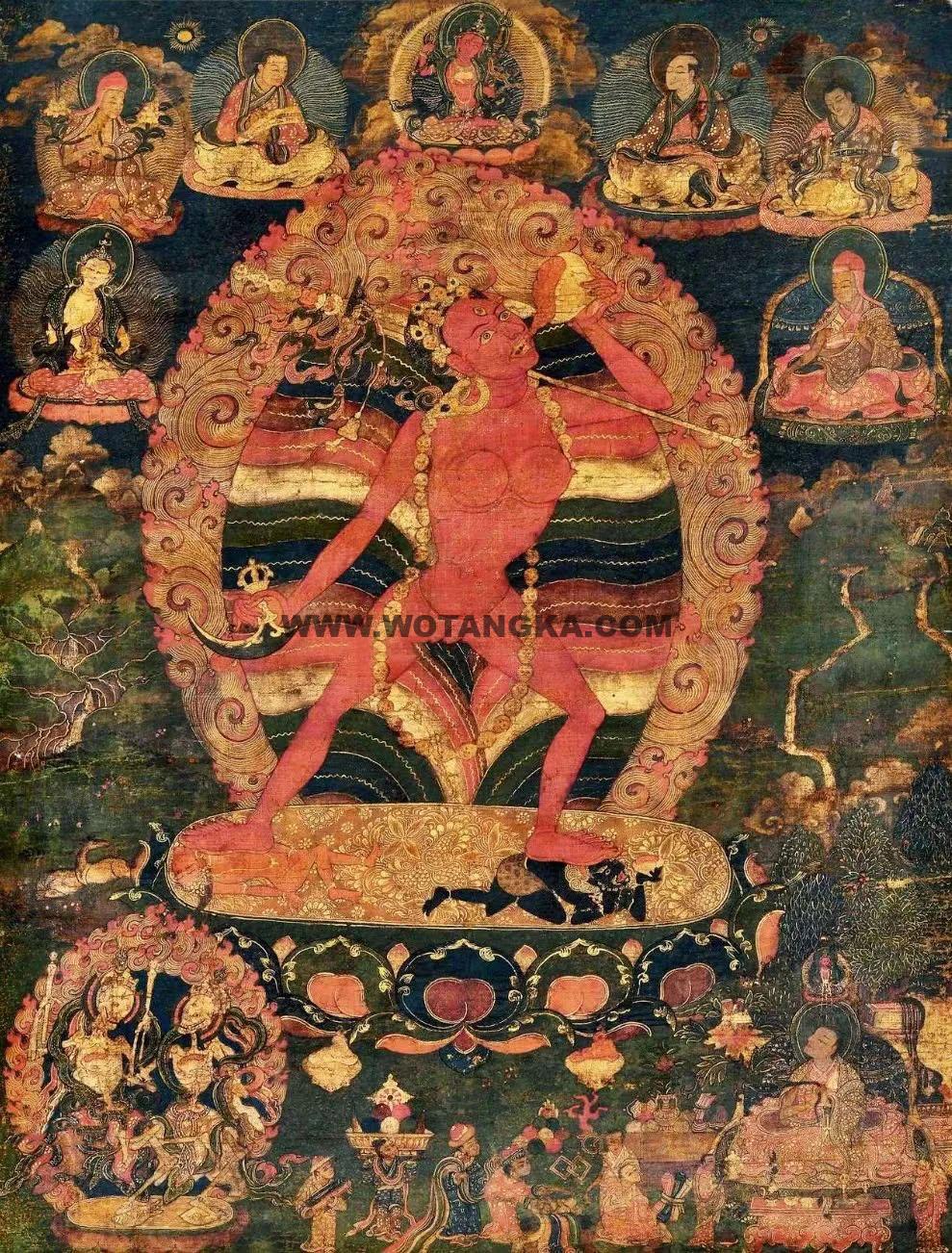 沃唐卡编号AC75708：那若空行母