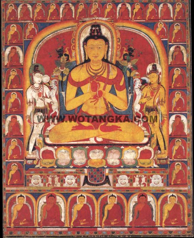 沃唐卡编号AC87515:弥勒菩萨