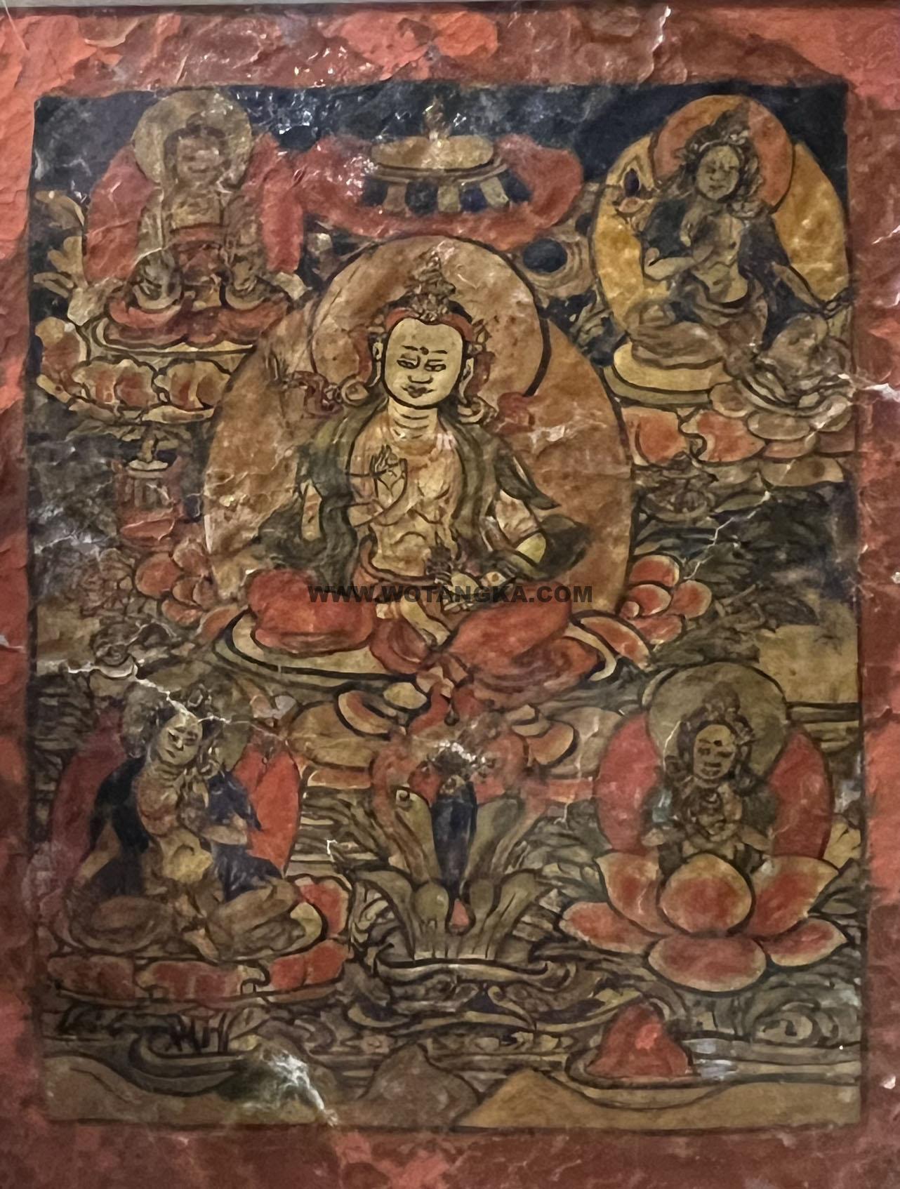 沃唐卡编号AC87679：天法意地藏菩萨