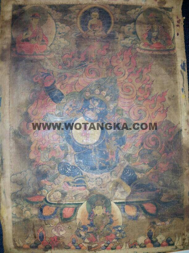 沃唐卡编号AC87913：忿怒长寿佛