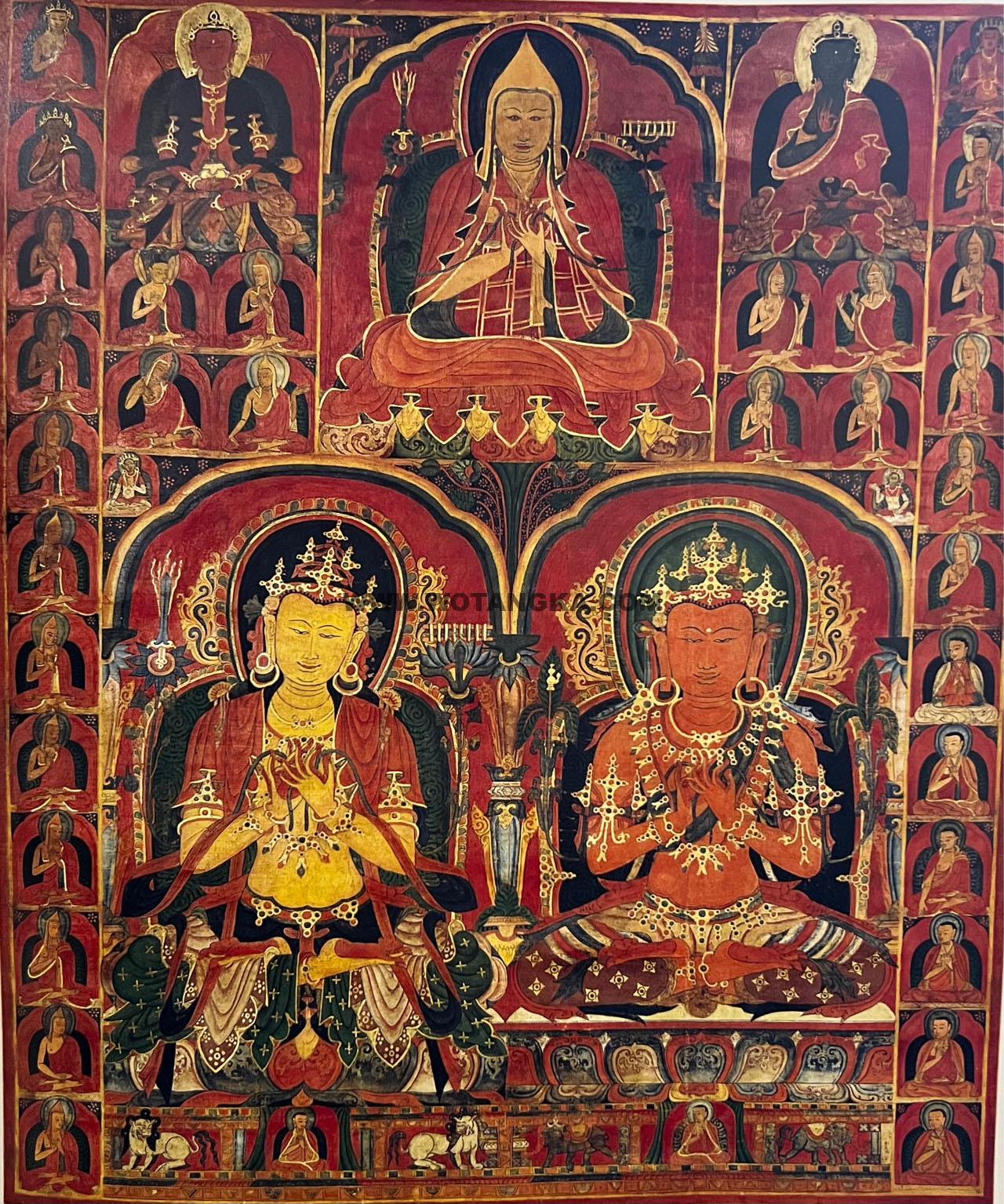 沃唐卡编号AC89570：宗喀巴大师