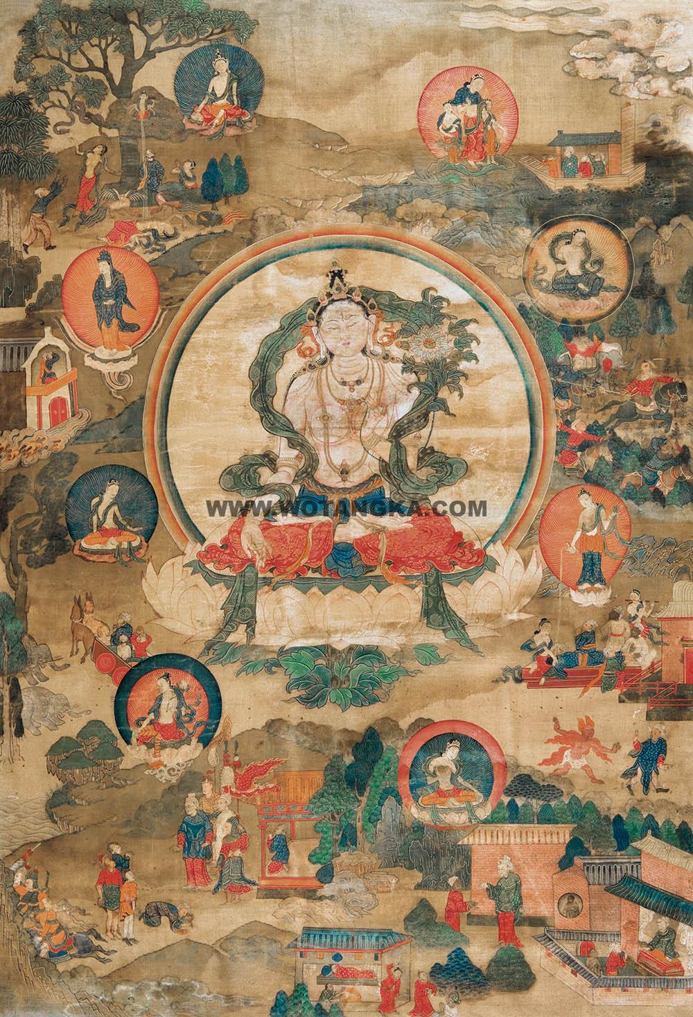 沃唐卡编号AC92016：白度母