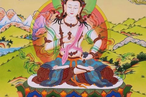 编号138-216883：彩绘唐卡-金刚萨埵（60*42CM左右）